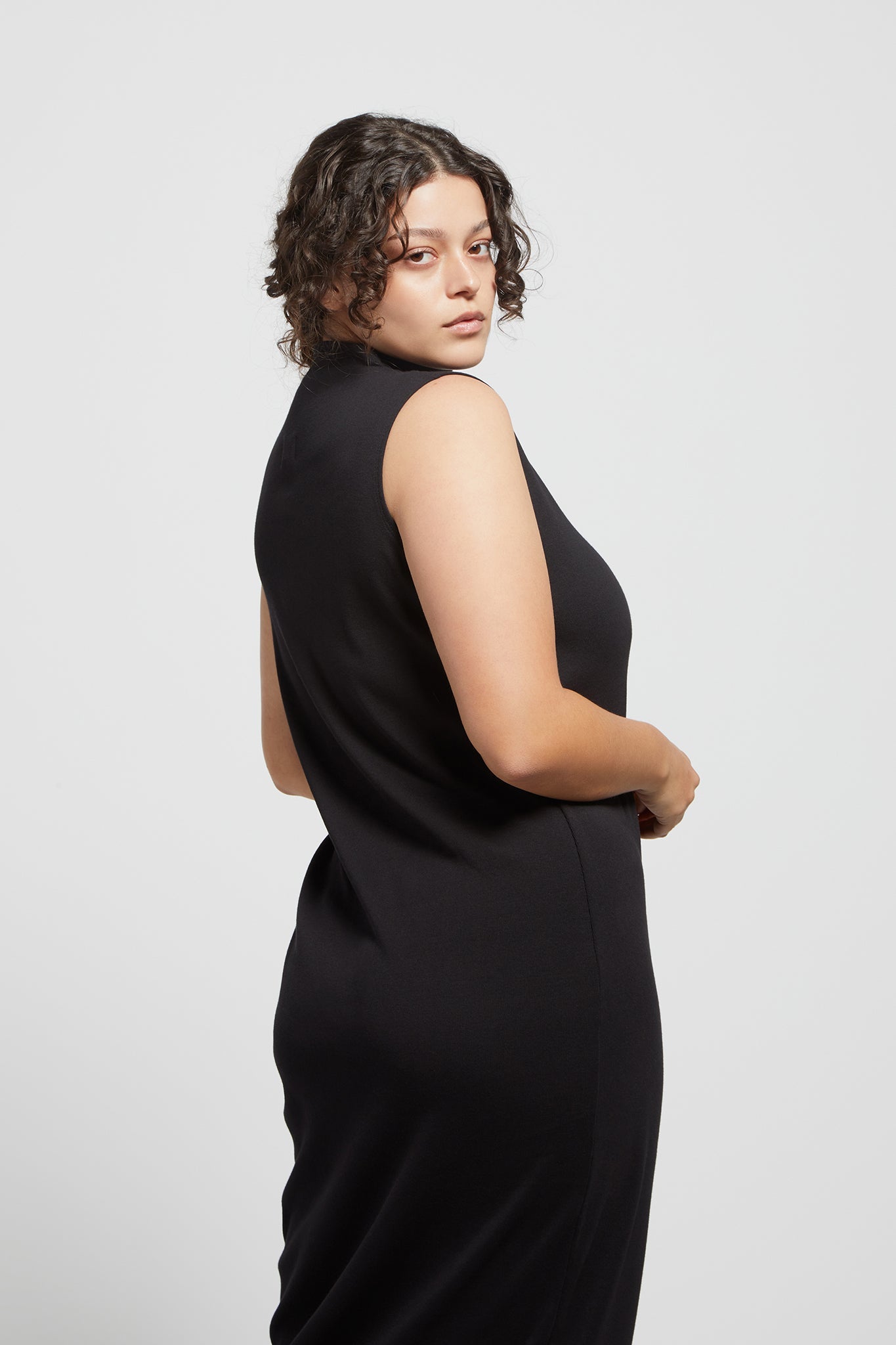 Body Icon Mock Neck Dress