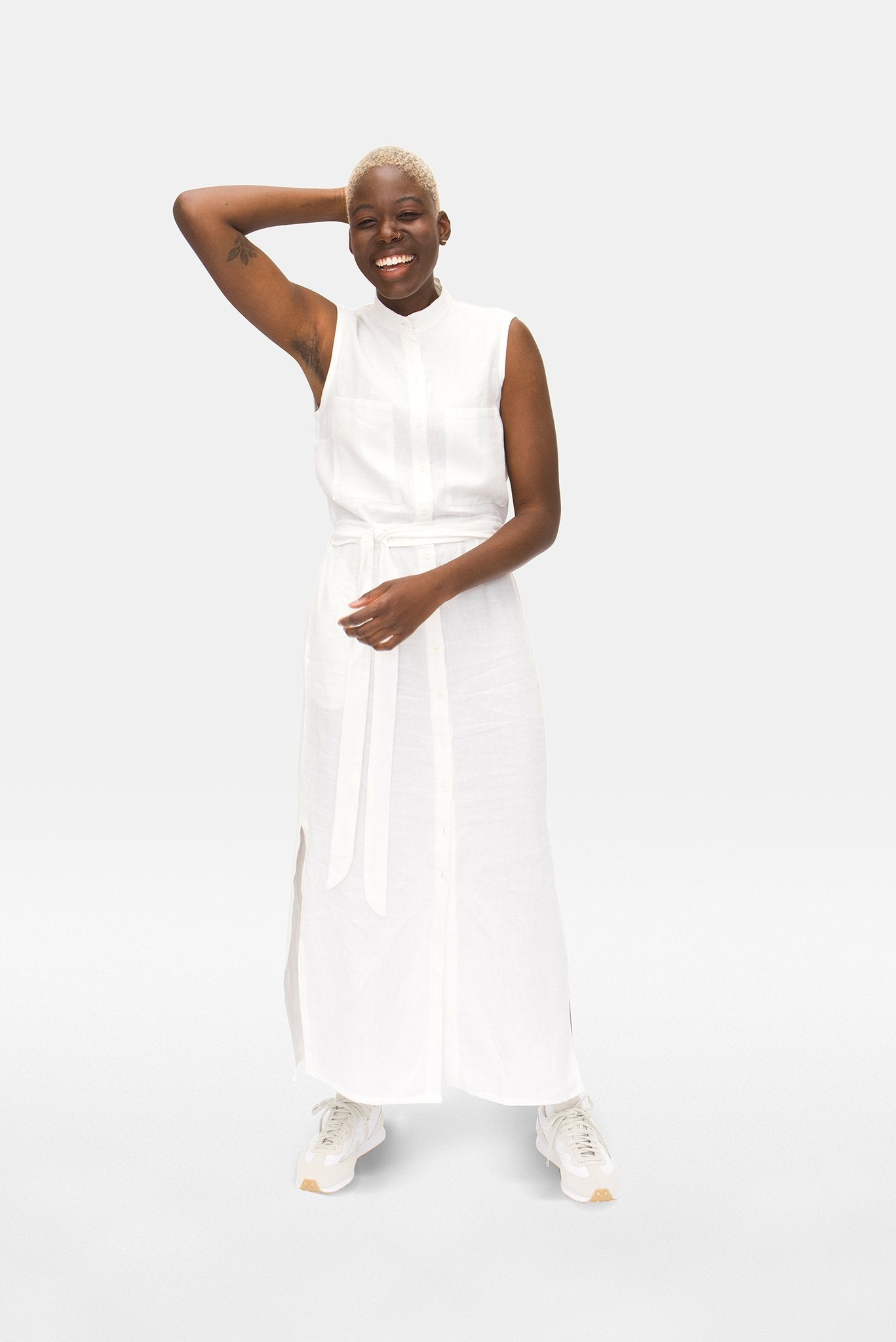 Purely Flow Button-Down Dress