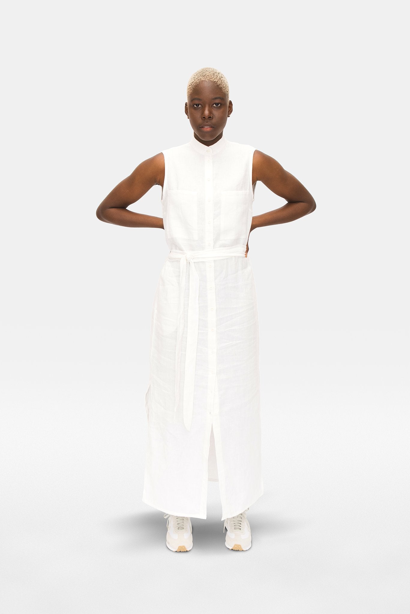 Purely Flow Button-Down Dress